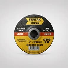 Disco De Corte Inox 7 Polegadas 180mm Reforçado 2 Telas