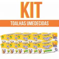 Caixa Pacotes Toalhas Umedecidas Chameguinho Baby Com 100 Lenços Higiênicos