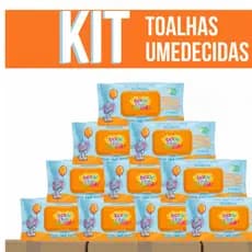Caixa Pacotes Toalhas Umedecidas Baby Club Lenços Sem Alcool Bebe Menina Menino