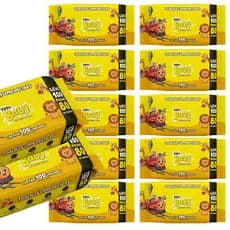 Kit Com 4 Pacotes Toalhas Umedecidas/Lenços Pippo Baby  C/100-(sem tampa flip-top)