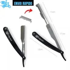 Conjunto 2 Navalha De Corte Profissional Barbeiro Cabelereiro Sobrancelhas SQ 3290