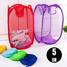 Cesto Kit 5 Kit 3 e 1 Unidade Flexível De Roupa SujaPrático Fácil  para Brinquedos E Roupas