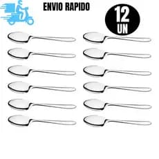 Conjunto 12 e 06 Colher de Chá  Talher Aço Inox Excelente Qualidade