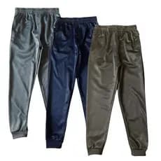 Kit 3 Calças Infantil Masculina Jogger Roupa inverno Menino Escolar 2 à 16 Anos