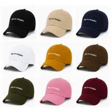 Boné Feliz no Simples Unissex Dad Hat Ajustável