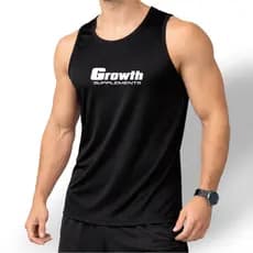 Regata Dry Fit  Masculina Modelo GROWTH 01- Academia, Corrida, Basquete, Crossfit, Basico