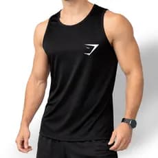 Regata Dry Fit  Masculina Modelo GRYSHARK 01 Academia Corrida, Basquete, Crossfit Basico
