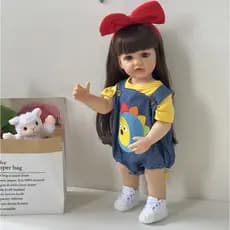 Bebe Reborn Menina 100% Silicone 57 Cm - Liz kids