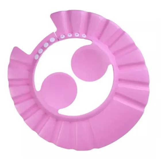 Chapéu De Banho ROSA Ajustável Viseira Touca Protetora Olhos Infantil Bebe Protege Ouvidos Anti Shampoo kidsjoe cores