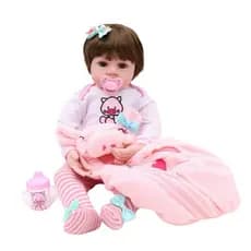Boneca Menina Bebê Reborn Porquinho Realista