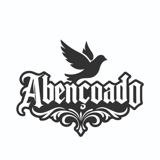 adesivo abençoado novo preto e branco para carro moto e caminhão 16 cm