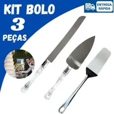 Kit Conjunto Espátulas em Aço Inox Para Bolo Tortas Corta Servir Restaurante Buffet Cozinha