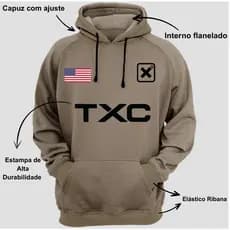 Blusa Moletom Txc Country Unissex Flanelado Qualidade Blusa