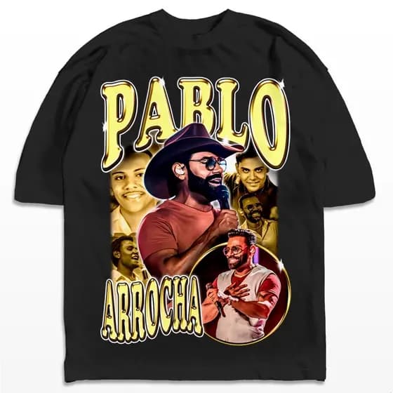 Camiseta Premium "Pablo Arrocha" Cantor Brega Streetwear Camisa Unissex