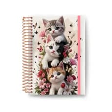 Agenda Personalizada A5 Tema Gatos | Planner 2026 | Nome na Capa | agenda2026 | agendamentos