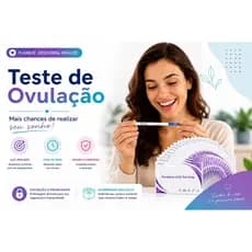 Teste de Ovulação LH Egens Kit 10 20 30 40 Tiras Identifica Dias Férteis Resultado Rápido