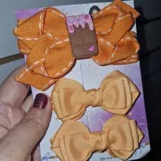 Laços Infantil doce/laço de menina/laço temático/kit 3 Laços/laço chocolate/laço fabrica de doce.