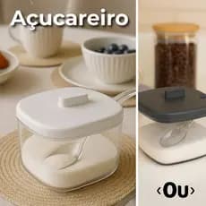 Açucareiro Com Colher 450ml Linha Break Ou