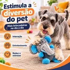 Brinquedo Pet Mordedor Pelúcia Com Apito Para Cachorro Cães