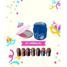 Kit de Carnaval Gliter Gel e Espelho