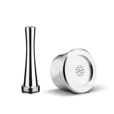 Cápsula Delta Q Reutilizável Inox + Tamper