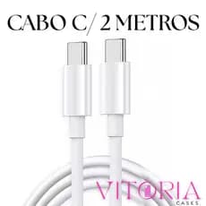 Cabo Tipo C 2 Metros Tipo C Dois Lados Para Cabo De Carga Rápida Cabo 60W