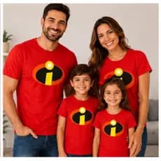 Camiseta Os Incríveis Camisa 100% Algodão linha blusa Premium macio e confortável