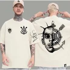 Camisa Casual Sabotage cantor Rapper camiseta Timão torcida blusa algodão
