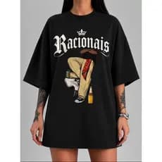 Camiseta Racionais blusa casual estilo Steetwaer conforto Garantido Algodão Premium