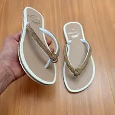 Chinelo De Dedo Rasteirinha Feminino Bico Redondo Nozinho Novo Verão Praia Moda Blogueira Helena