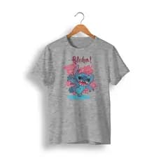 Camisa STITCH ALOHA Camiseta Estampa Anime Blusa Unissex 100% Algodão DMC Promo