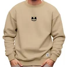 Blusa Moletom Gola Redonda Peluciado Envio em 24h