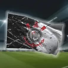 Bandeira do Corinthians 100 x 70cm - Várias Estampas