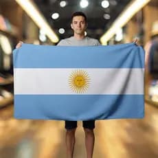 Toalha Estampada Argentina - 145x70 - Praia ou Piscina - Secagem Rápida