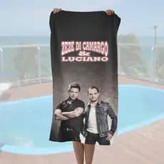 Toalha Zezé Di Camargo & Luciano - Praia ou Piscina - 140x70cm - Várias Estampas