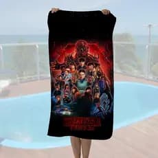 Toalha Stranger Things  - Praia ou Piscina - 140x70cm - Várias Estampas