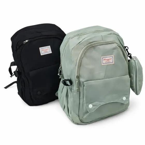 Mochila Unissex Grande  Escolar Trabalho Universitária Notebook Com Estojo