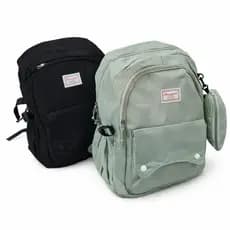 Mochila Unissex Grande  Escolar Trabalho Universitária Notebook Com Estojo