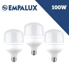 Kit 3 Lâmpadas Alta Potência 100W ECO 6500K E27 EMPALUX Potente