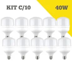 Kit 10 Lâmpadas Bulbo LED 40W – Iluminação Potente e Econômica