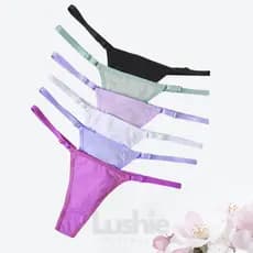 Kit 5 Calcinha Fio Alças Reguláveis String Premium