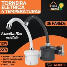 Torneira Elétrica Parede Para Cozinha 4T Plus  Enerbras