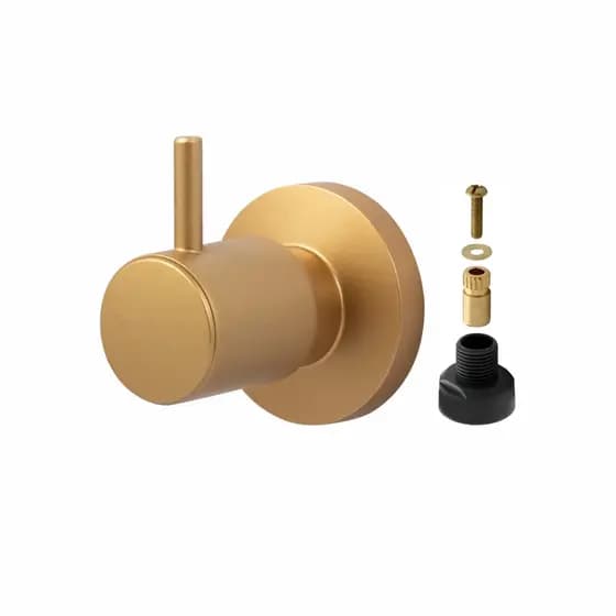 Acabamento De Registro Padrão Docol Para Banheiro Chuveiro/Geral Metal c90 Dourado Fosco
