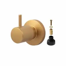 Acabamento De Registro Padrão Docol Para Banheiro Chuveiro/Geral Metal c90 Dourado Fosco