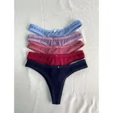 Kit 5 Tangas Canelada Márcia Moda Feminina