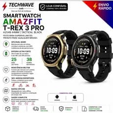 Amazfit T-Rex 3 Pro 44mm Tela AMOLED GPS Offline Bateria 17 Dias Zepp OS 5