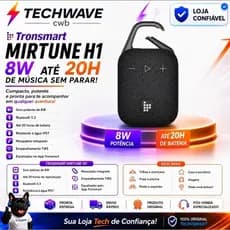 Caixa de Som Bluetooth Tronsmart Mirtune H1 8W IPX7 Bluetooth 5.3 Até 20h de Bateria