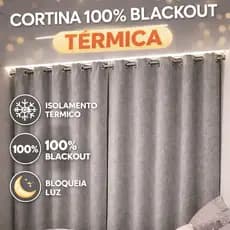 Cortina Blackout 100% Para Sala e Janela 4.00x2.70 luxo linho