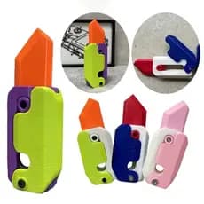 Facas De Gravidade Cenoura Truque De Brinquedo Retráteis Mágicas Propulsor Falso Gadget