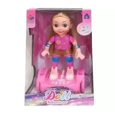 Boneca Infantil Hoverboard Bate Volta Luz E Som 360 Graus Promoção